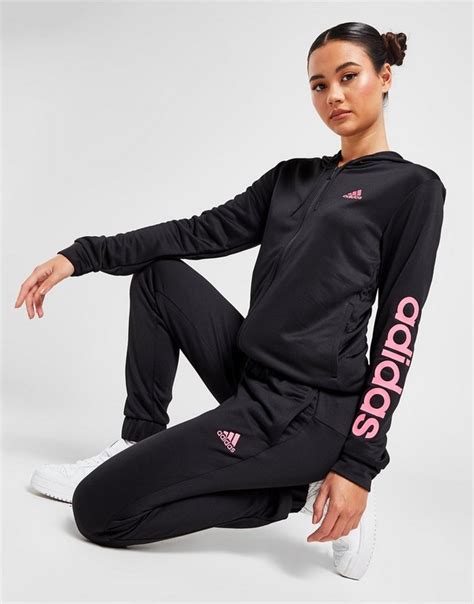 adidas anzug damen schwarz|adidas trainersanzug damen.